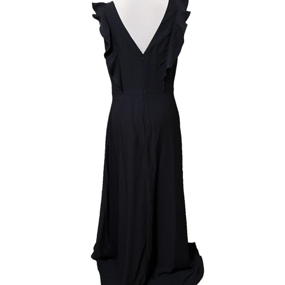 NEW Ted Baker London ARDENIA Waterfall Ruffle Maxi DressLong Dress - Navy $395 - Picture 4 of 10